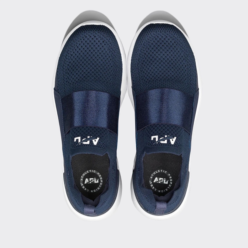 APL Women's Navy Slip-On Knit Sneakers - Picture 7 of 16